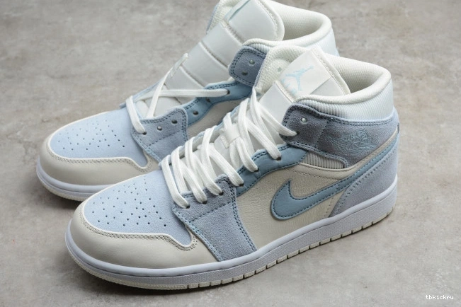 Cheap TBkick Textures 1 Jordan Mixed Air Mid Blue DA4666-100 0808